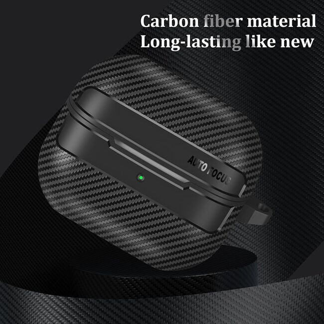 Techsuit - carbonfiber - for samsung galaxy buds 3 / 3 pro - black