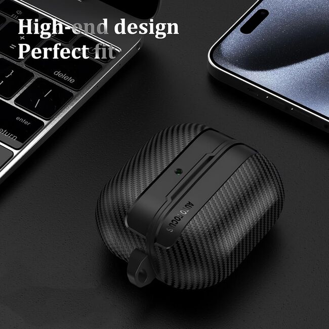 Techsuit - carbonfiber - for samsung galaxy buds 3 / 3 pro - black