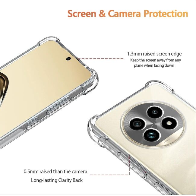 Husa pentru Realme 13 Pro / 13 Pro+ Anti-Shock 1.5mm reinforced 4 corners, transparent