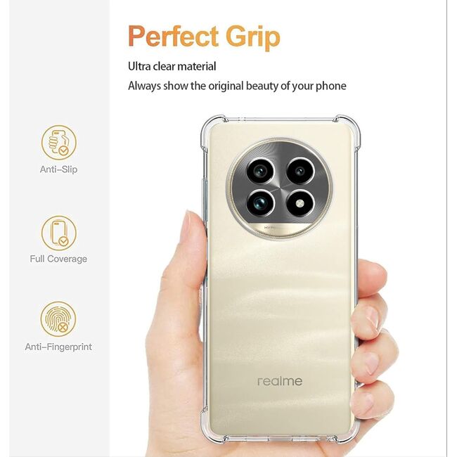 Husa pentru Realme 13 Pro / 13 Pro+ Anti-Shock 1.5mm reinforced 4 corners, transparent