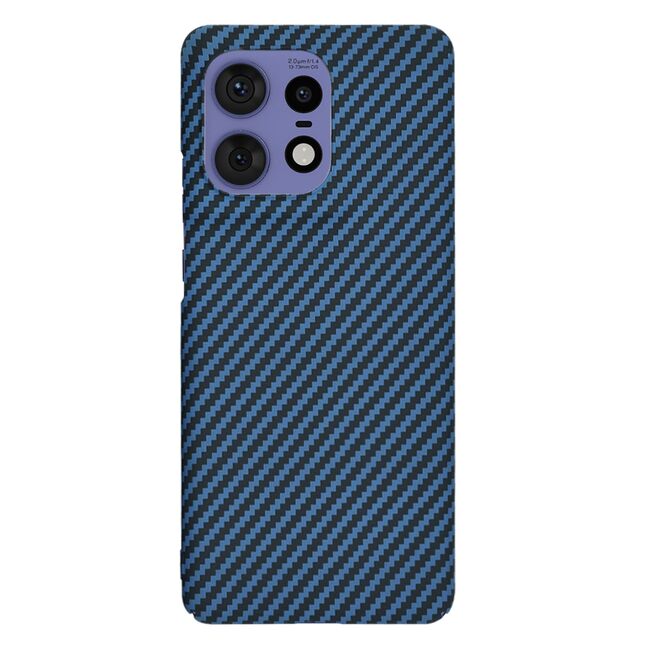 Husa pentru  Motorola Edge 50 Pro CarbonFiber UltraSlim, Lightweight, albastru