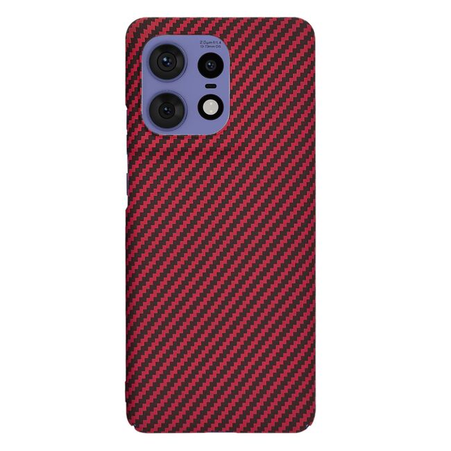 Husa pentru  Motorola Edge 50 Pro CarbonFiber UltraSlim, Lightweight, rosu