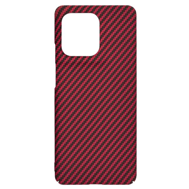 Husa pentru  Motorola Edge 50 Pro CarbonFiber UltraSlim, Lightweight, rosu