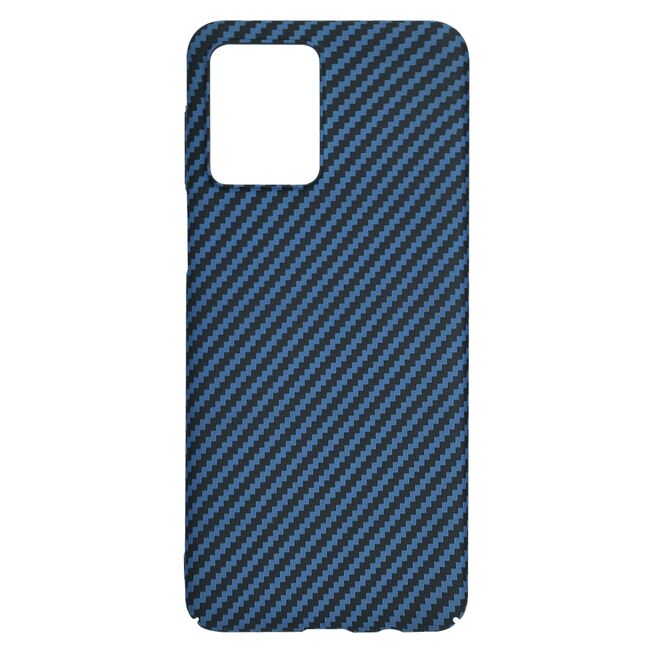 Husa pentru  Motorola Moto G54, G54 Power Edition CarbonFiber UltraSlim, Lightweight, albastru
