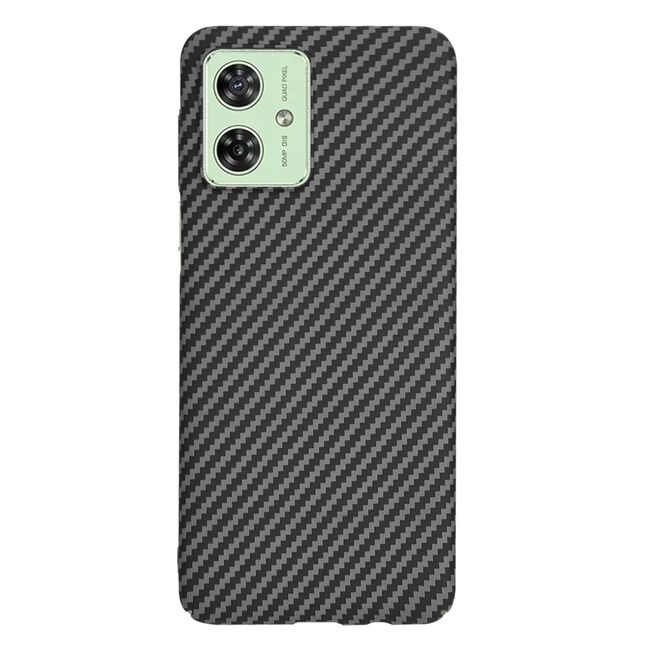 Husa pentru  Motorola Moto G54, G54 Power Edition CarbonFiber UltraSlim, Lightweight, negru