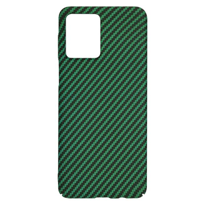 Husa pentru  Motorola Moto G54, G54 Power Edition CarbonFiber UltraSlim, Lightweight, verde