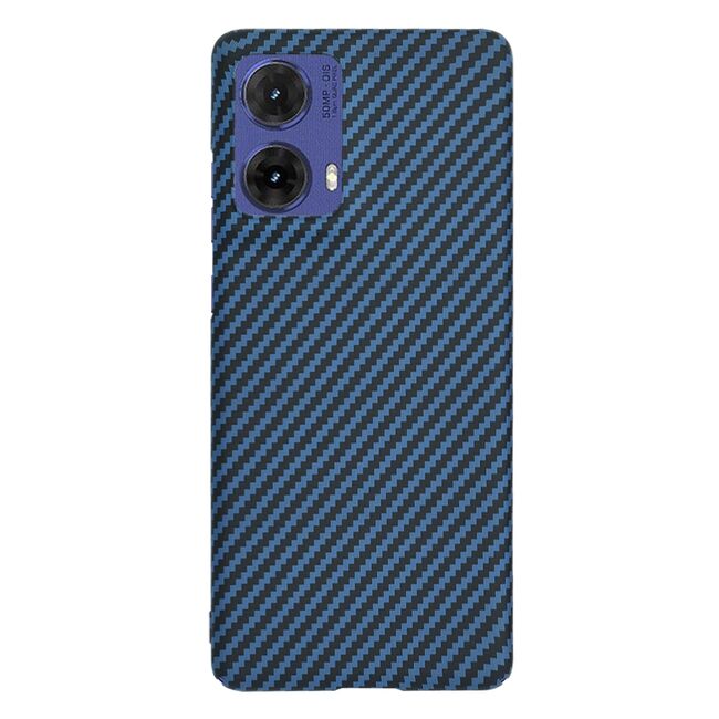 Husa pentru  Motorola Moto G85 CarbonFiber UltraSlim, Lightweight, albastru