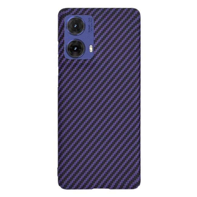 Husa pentru  Motorola Moto G85 CarbonFiber UltraSlim, Lightweight, mov