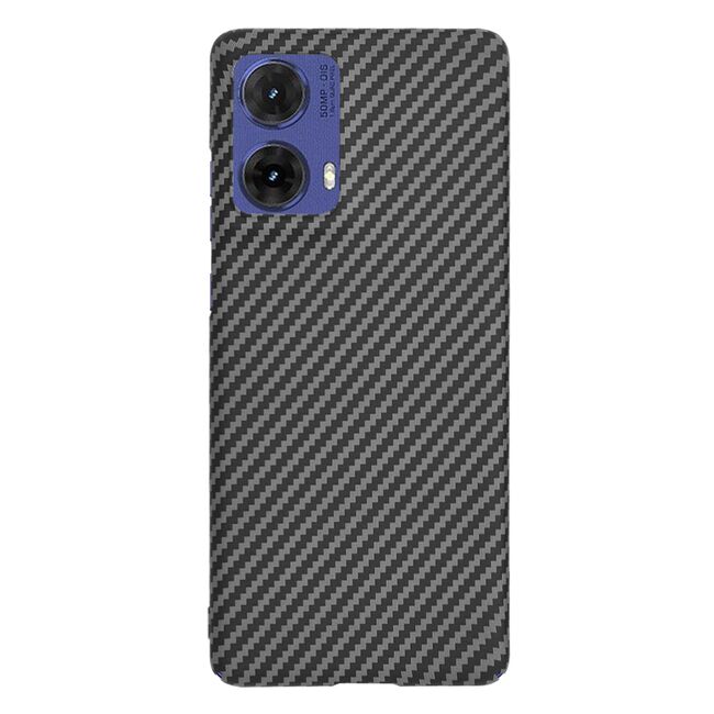 Husa pentru  Motorola Moto G85 CarbonFiber UltraSlim, Lightweight, negru