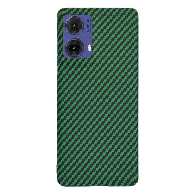 Husa pentru  Motorola Moto G85 CarbonFiber UltraSlim, Lightweight, verde