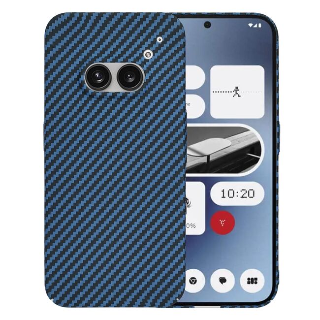 Husa pentru  Nothing Phone (2a), (2a) Plus CarbonFiber UltraSlim, Lightweight, albastru