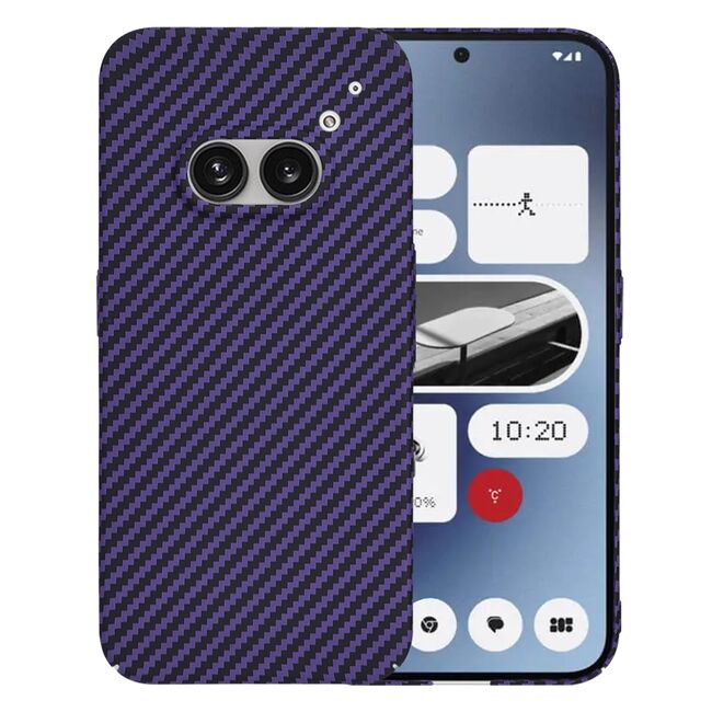 Husa pentru  Nothing Phone (2a), (2a) Plus CarbonFiber UltraSlim, Lightweight, mov