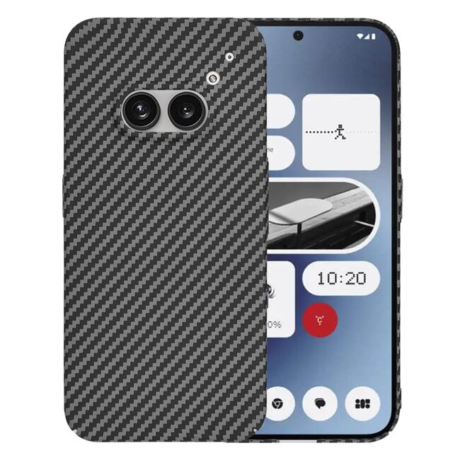 Husa pentru  Nothing Phone (2a), (2a) Plus CarbonFiber UltraSlim, Lightweight, negru