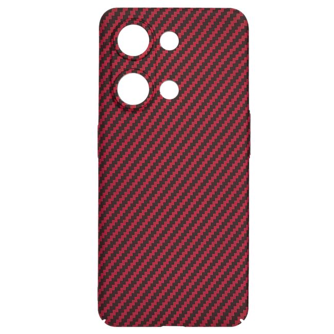 Husa pentru  OnePlus Nord 3 CarbonFiber UltraSlim, Lightweight, rosu