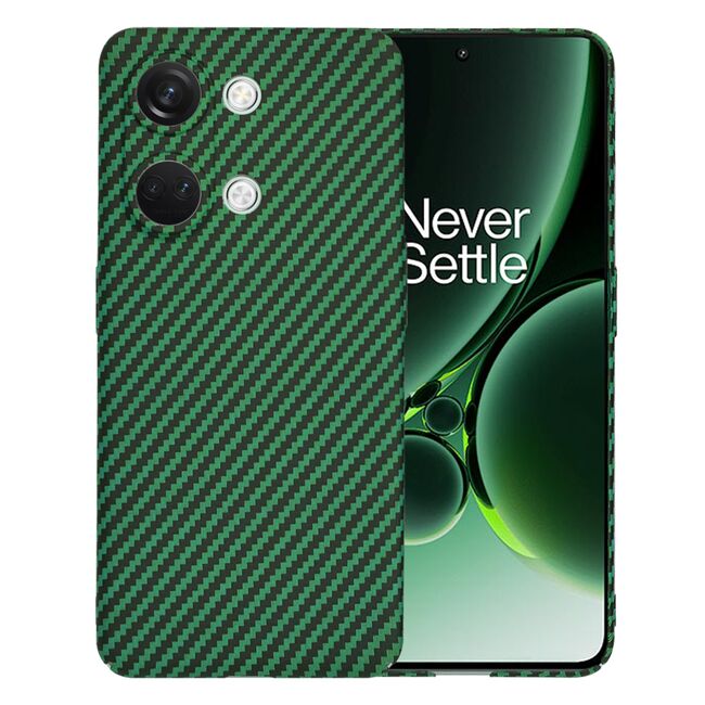 Husa pentru  OnePlus Nord 3 CarbonFiber UltraSlim, Lightweight, verde