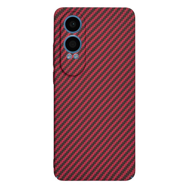 Husa pentru  OnePlus Nord CE4 Lite CarbonFiber UltraSlim, Lightweight, rosu