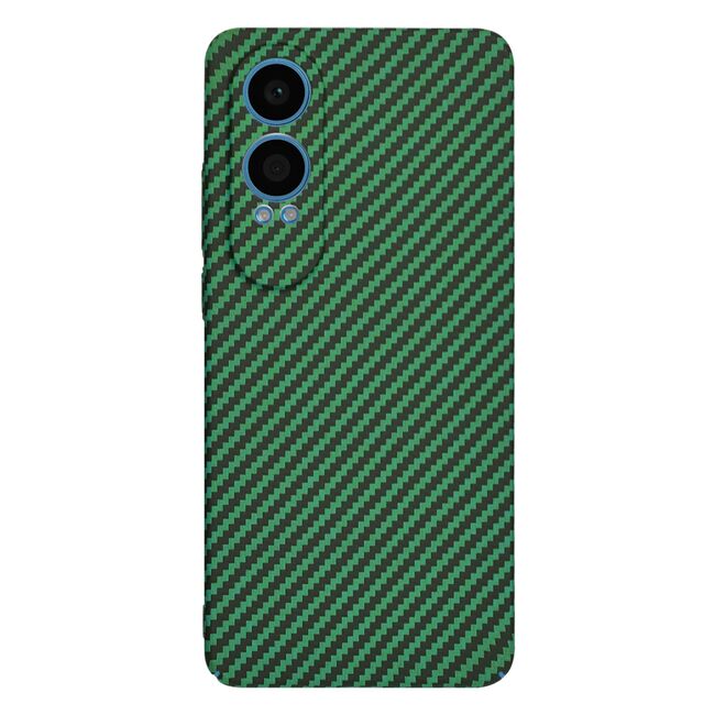 Husa pentru  OnePlus Nord CE4 Lite CarbonFiber UltraSlim, Lightweight, verde