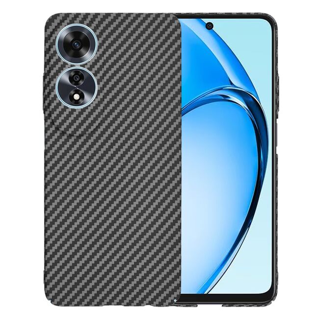 Husa pentru  Oppo A60 CarbonFiber UltraSlim, Lightweight, negru