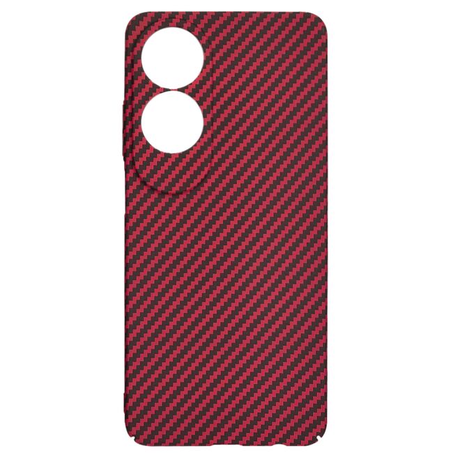 Husa pentru  Oppo A60 CarbonFiber UltraSlim, Lightweight, rosu
