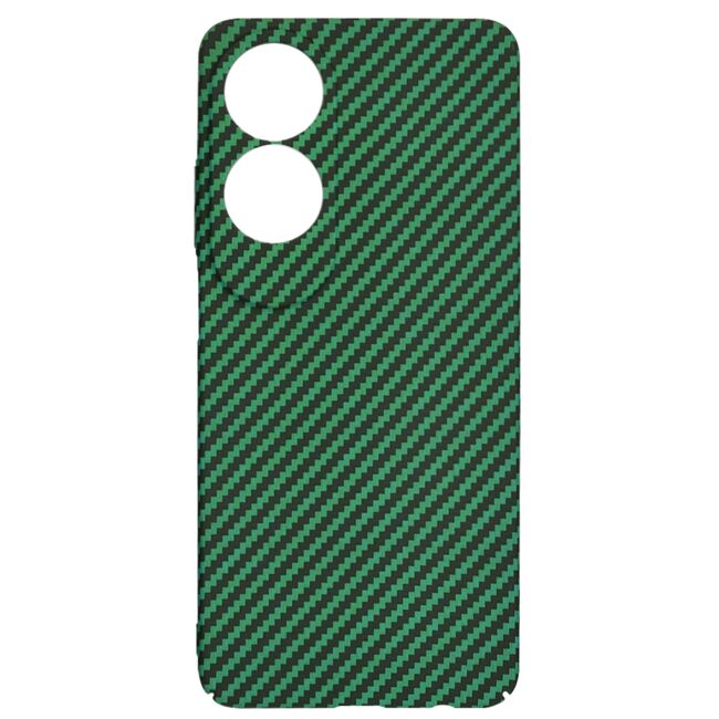 Husa pentru  Oppo A60 CarbonFiber UltraSlim, Lightweight, verde