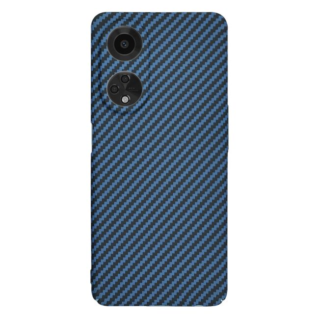 Husa pentru  Oppo A98 CarbonFiber UltraSlim, Lightweight, albastru