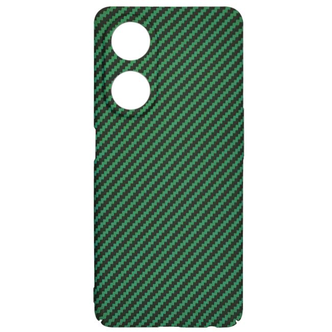 Husa pentru  Oppo A98 CarbonFiber UltraSlim, Lightweight, verde