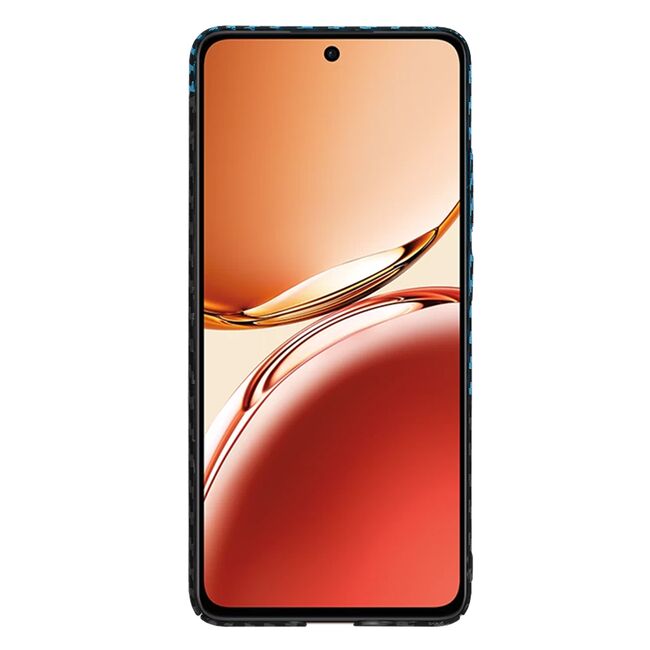 Husa pentru  Oppo Reno 12F, 12FS CarbonFiber UltraSlim, Lightweight, albastru deschis