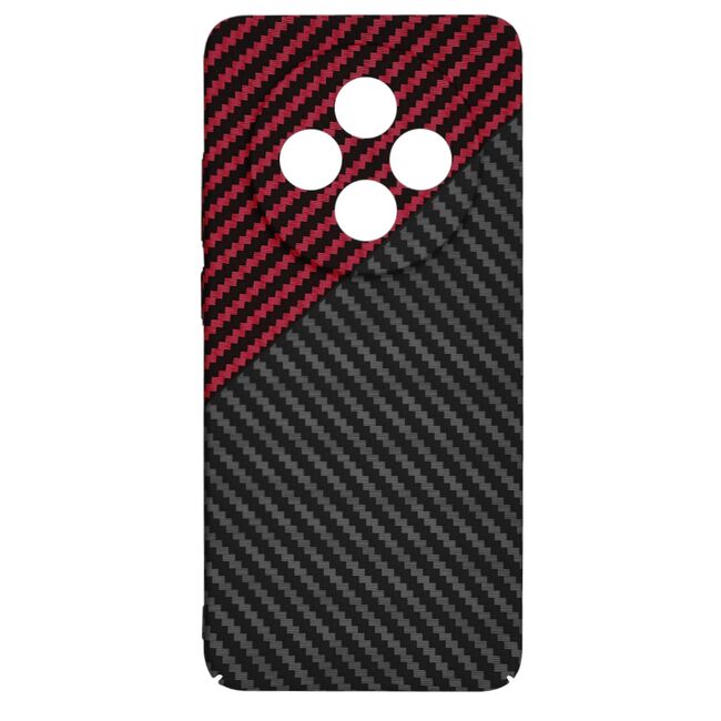 Husa pentru  Oppo Reno 12F, 12FS CarbonFiber UltraSlim, Lightweight, rosu