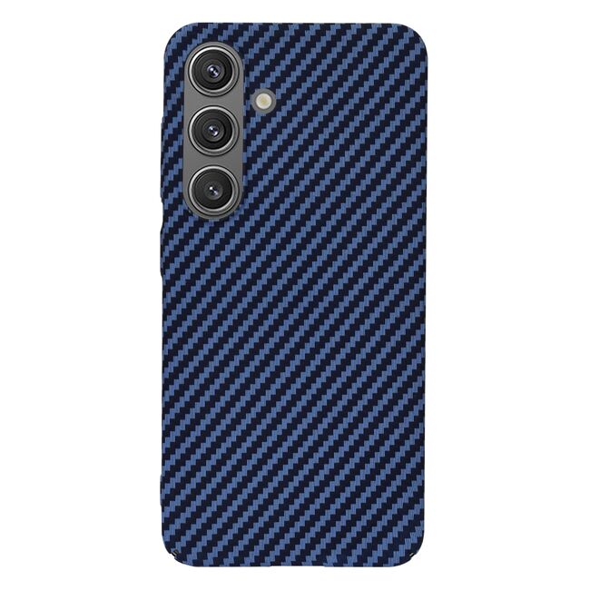 Husa pentru  Samsung Galaxy S24 CarbonFiber UltraSlim, Lightweight, albastru