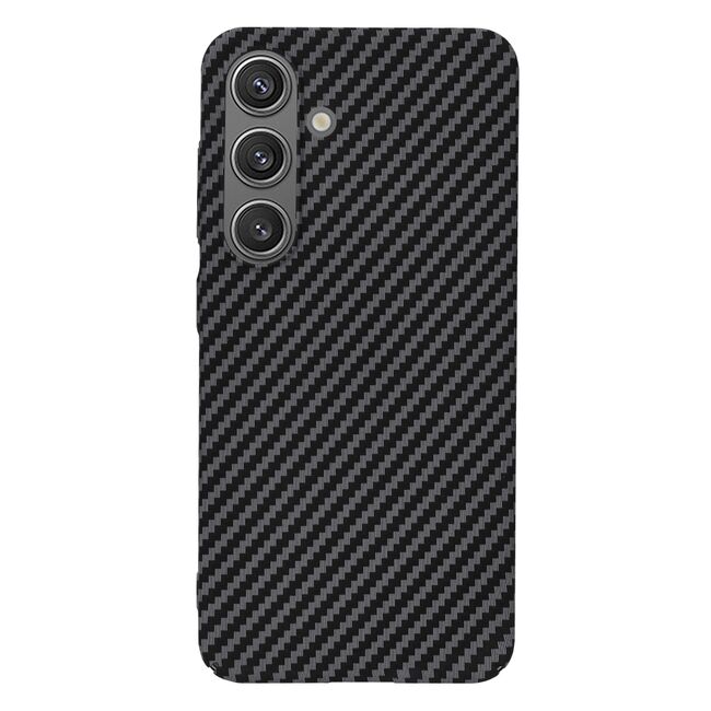 Husa pentru  Samsung Galaxy S24 CarbonFiber UltraSlim, Lightweight, negru
