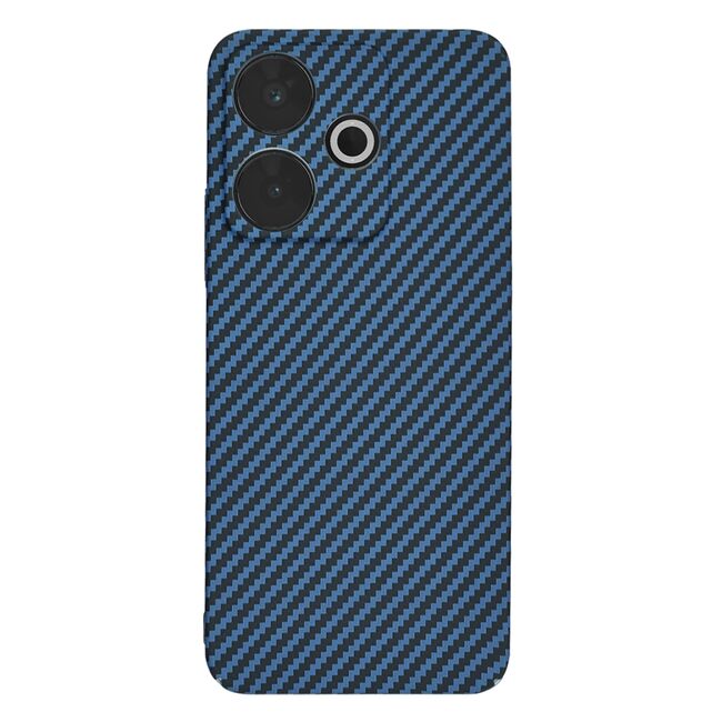 Husa pentru  Xiaomi Redmi 13 CarbonFiber UltraSlim, Lightweight, albastru