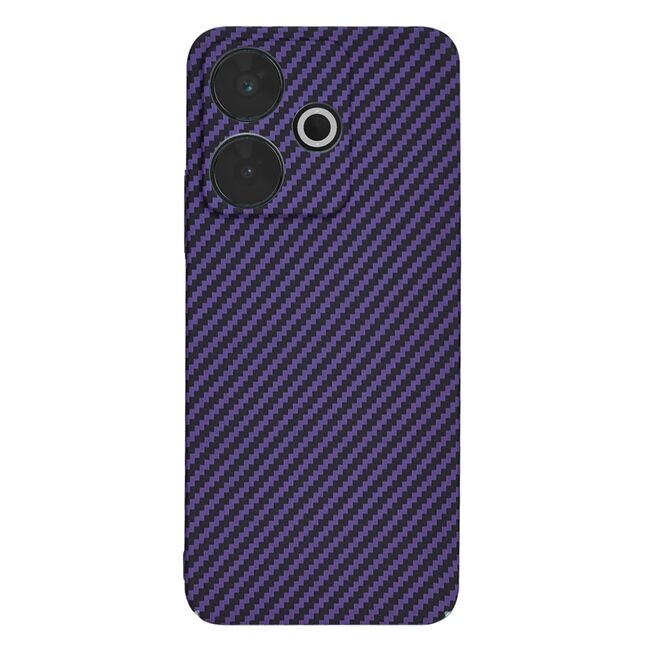 Husa pentru  Xiaomi Redmi 13 CarbonFiber UltraSlim, Lightweight, mov