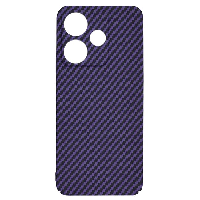 Husa pentru  Xiaomi Redmi 13 CarbonFiber UltraSlim, Lightweight, mov