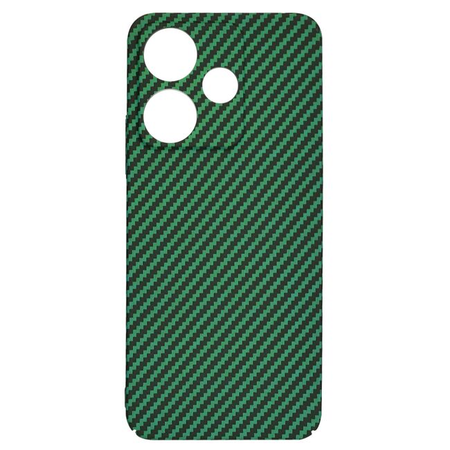 Husa pentru  Xiaomi Redmi 13 CarbonFiber UltraSlim, Lightweight, verde