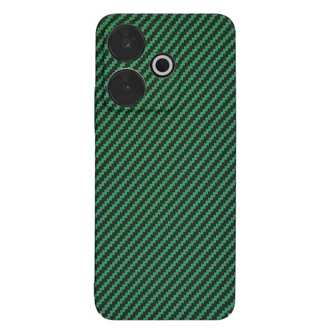 Husa pentru  Xiaomi Redmi 13 CarbonFiber UltraSlim, Lightweight, verde