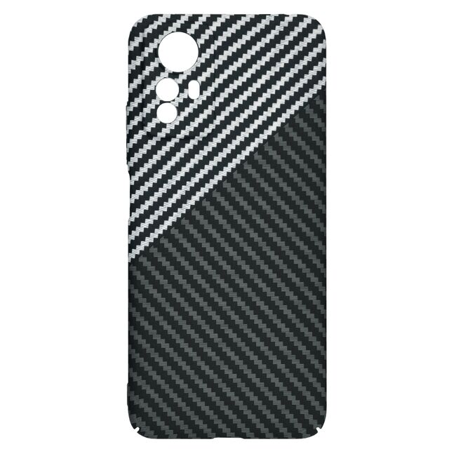 Husa pentru  Xiaomi Redmi Note 12S 4G CarbonFiber UltraSlim, Lightweight, negru / gri