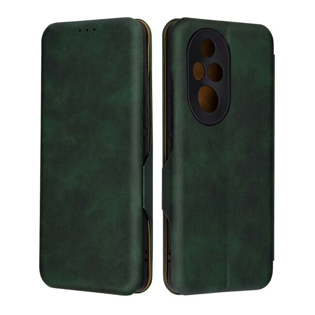 Husa tip carte pentru Honor 200 Wallet fata - spate protectie 360 - verde