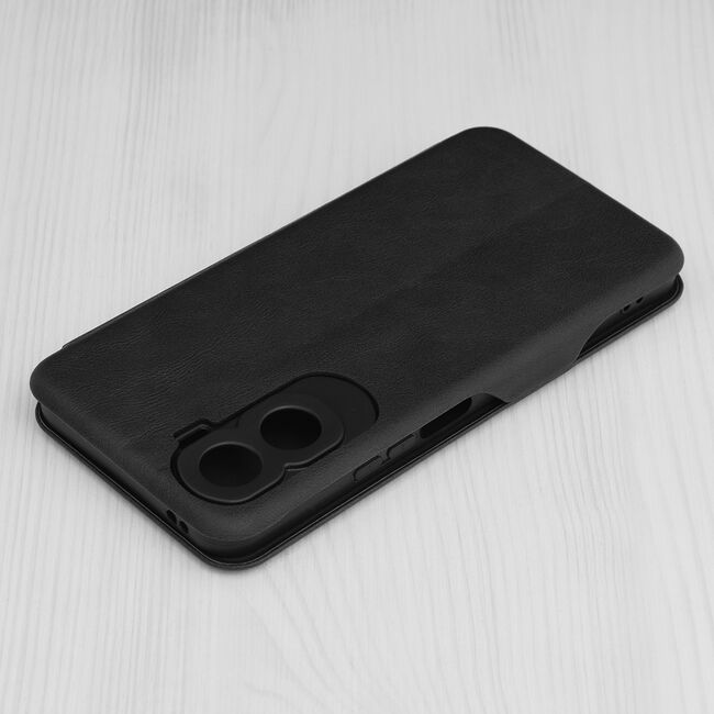 Husa tip carte pentru Honor 90 lite Smart Wallet fata - spate protectie 360 - negru