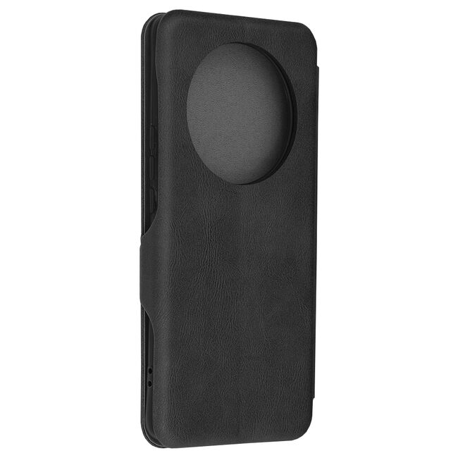 Husa tip carte pentru Honor Magic 6 Lite Smart Wallet fata - spate protectie 360 - negru