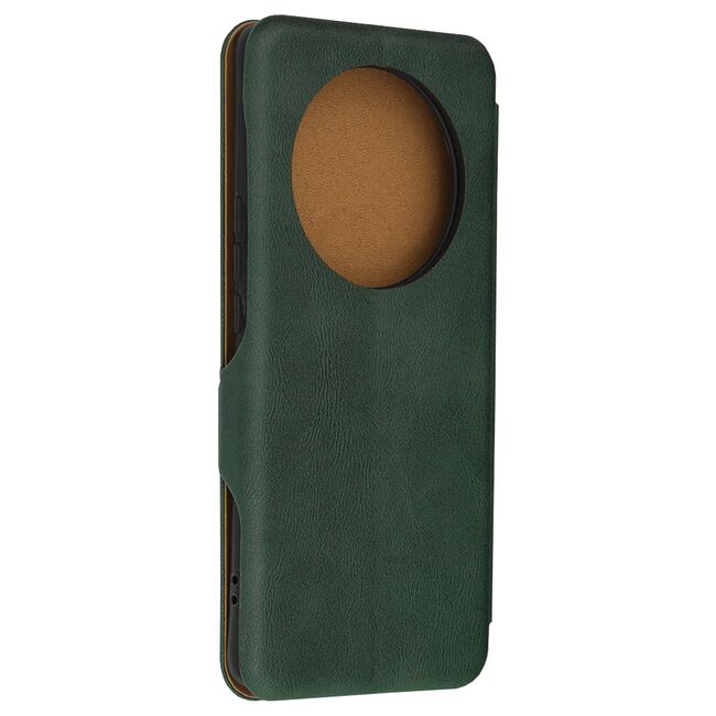 Husa tip carte pentru Honor Magic 6 Lite Smart Wallet fata - spate protectie 360 - verde