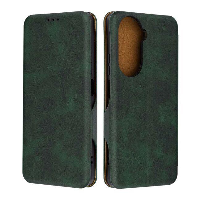 Husa tip carte pentru Huawei nova 12 SE Smart Wallet fata - spate protectie 360 - verde