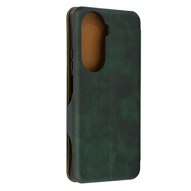 Husa tip carte pentru Huawei nova 12 SE Smart Wallet fata - spate protectie 360 - verde