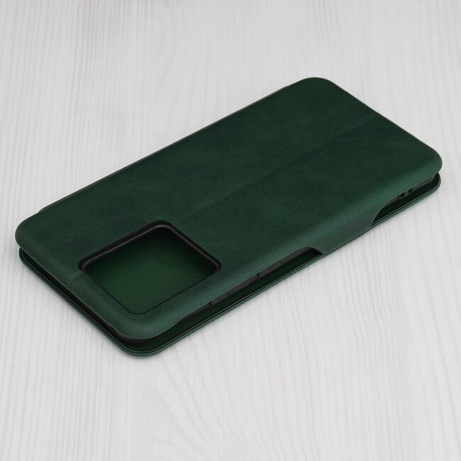 Husa tip carte pentru Motorola Edge 40 Smart Wallet fata - spate protectie 360 - verde