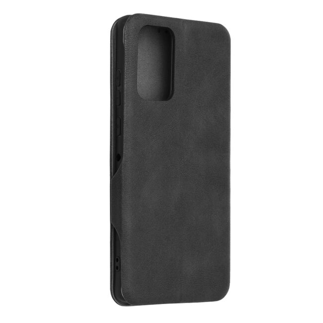 Husa tip carte pentru Motorola Edge 50 Fusion Smart Wallet fata - spate protectie 360 - negru