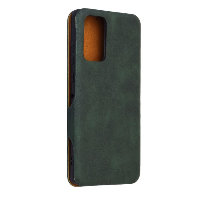 Husa tip carte pentru Motorola Edge 50 Fusion Smart Wallet fata - spate protectie 360 - verde