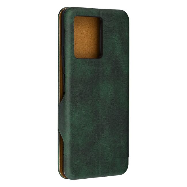 Husa tip carte pentru Motorola Edge 50 Pro Smart Wallet fata - spate protectie 360 - verde