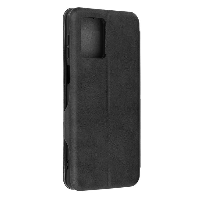 Husa tip carte pentru Motorola Moto G54, G54 Power Edition Smart Wallet fata - spate protectie 360 - negru