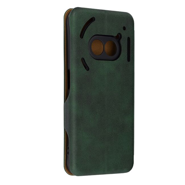 Husa tip carte pentru Nothing Phone (2a), (2a) Plus Smart Wallet fata - spate protectie 360 - verde
