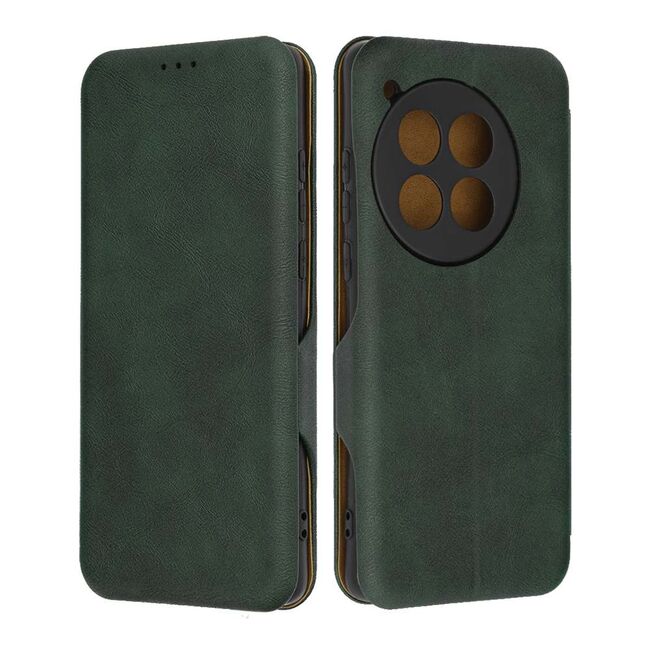 Husa tip carte pentru OnePlus 12 Smart Wallet fata - spate protectie 360 - verde