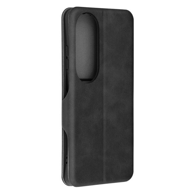 Husa tip carte pentru Oppo A60 Smart Wallet fata - spate protectie 360 - negru
